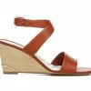 Cheapest 👏 Women's Franco Sarto Stud Wedge 🩴 Sandals Rust 💯