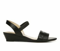 Cheapest ⌛ Women's LifeStride Yuma Wedge 🩴 Sandals Black 🛒