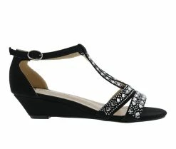 Buy 👏 Women's Bellini Laaris Wedge 👗 Dress 🩴 Sandals Black 😀