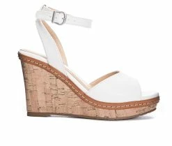 Best reviews of 🔔 Women's CL By Laundry Beaming Wedge 🩴 Sandals White ⌛