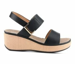 Top 10 🤩 Women's Patrizia Spelta Wedge 🩴 Sandals Black ❤️