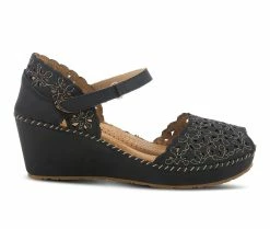 Promo 😉 Women's Patrizia Gennina Wedges Black 🎉