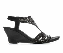 Best Pirce 💯 Women's Patrizia Chevronic Wedges Black 🌟