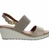 New 🔔 Women's Bernie Mev GI02 Wedge 🩴 Sandals Nude ❤️