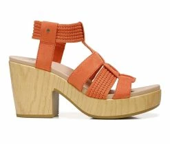 Deals 👍 Women's Dr. Scholls Blossom Platform 🩴 Sandals Coral Gold 🎉