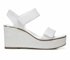 Deals ⌛ Women's Franco Sarto Sweety Wedge 🩴 Sandals White 🌟