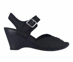 Hot Sale 👏 Women's Impo Varla Wedge 🩴 Sandals Black ⭐