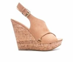 Top 10 ✨ Women's Chinese Laundry Myya Wedges Camel 🤩