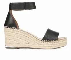 Buy 💯 Women's Franco Sarto L-Clemens Wedge 🩴 Sandals Black 🤩