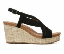 Best Pirce 🔔 Women's Zodiac Petra Wedge 🩴 Sandals Black 🔔