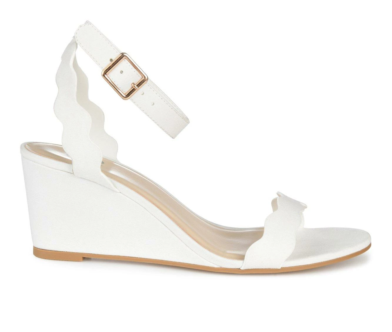 Cheapest ๐ฅฐ Women's Journee Collection Loucia Wedge ๐ฉด Sandals White ๐ 2 Cheapest ๐ฅฐ Women's Journee Collection Loucia Wedge ๐ฉด Sandals White ๐ - Image 2