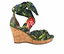 Best Pirce 😀 Women's Impo Ohanna Wedge 🩴 Sandals Green Multi ✨