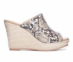 Cheapest ✔️ Women's CL By Laundry Billions Platform Wedges Beige 🔥