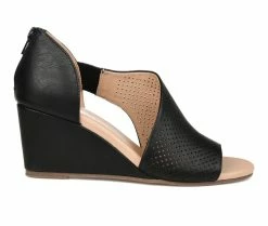Budget 😀 Women's Journee Collection Aretha Wedges Black ⭐