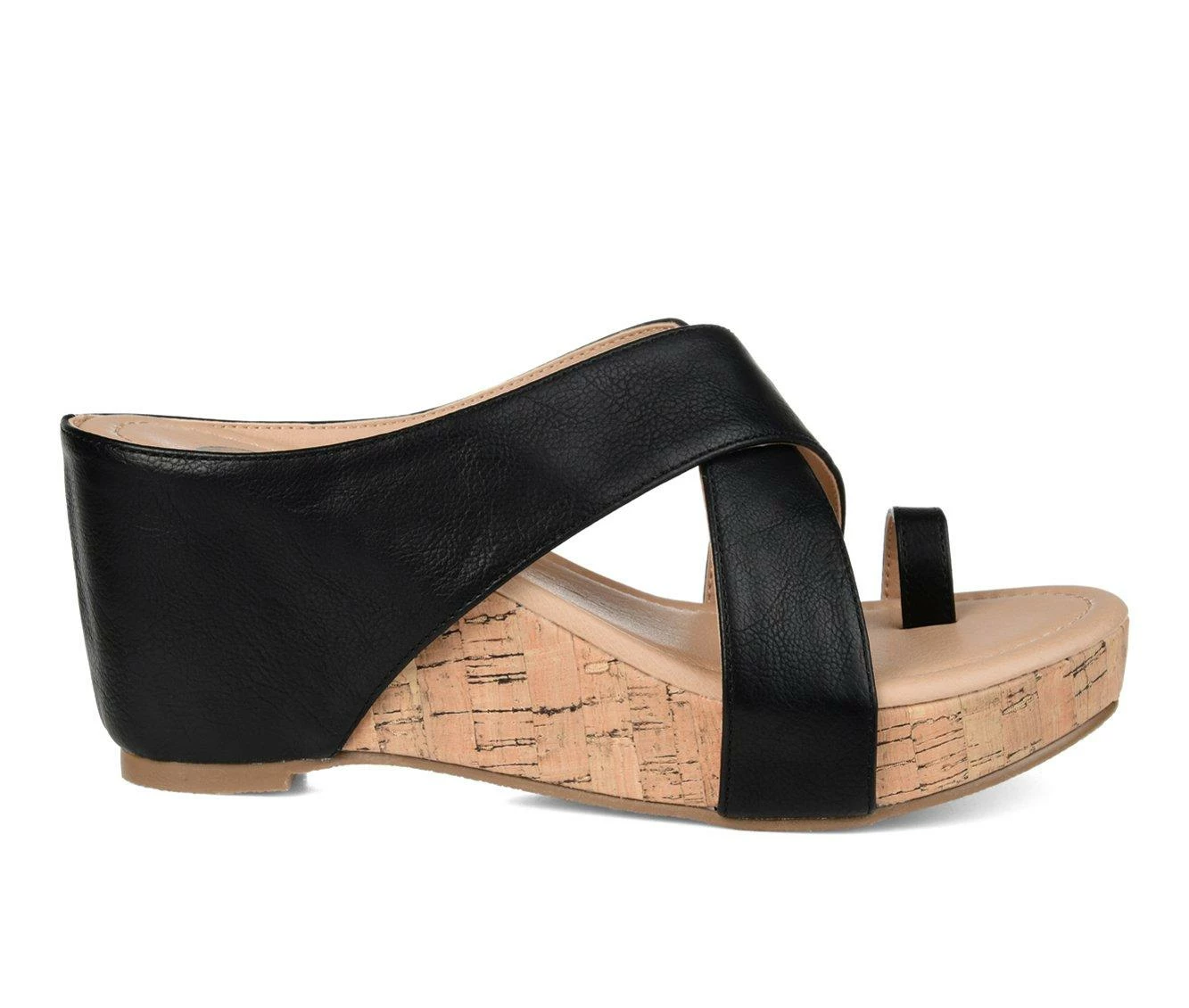 Brand new 🎉 Women's Journee Collection Rayna Wedge 🩴 Sandals Black 😍 1 Brand new 🎉 Women's Journee Collection Rayna Wedge 🩴 Sandals Black 😍