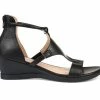 Cheap ✨ Women's Journee Collection Trayle Wedges Black 🥰
