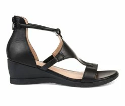 Cheap ✨ Women's Journee Collection Trayle Wedges Black 🥰