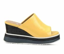 Flash Sale 👍 Women's L'Artiste Alurrin Platform Wedges Yellow ⭐