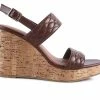 New ⭐ Women's London Rag Mohana Wedge 🩴 Sandals Brown 🧨