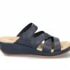 Cheapest 😀 Women's Easy Street Koda Wedge 🩴 Sandals Navy 🥰