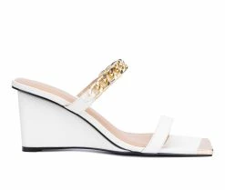 Coupon 🎁 Women's Torgeis Magnifica Wedge 🩴 Sandals White 🧨