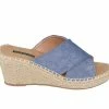 Best Pirce 👏 Women's GC 👟 Shoes Darline Espadrille Wedge 🩴 Sandals Blue 🌟