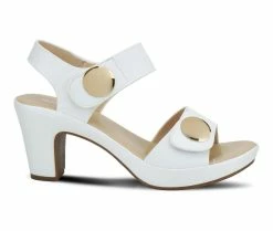 Deals 🔥 Women's Patrizia Dade-Smooth 👗 Dress 🩴 Sandals White 🌟