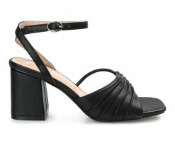 Flash Sale 🔔 Women's Journee Collection Shillo 👗 Dress 🩴 Sandals Black ❤️