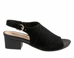 Cheapest 🤩 Women's Softwalk Pomona 👗 Dress 🩴 Sandals Black Suede ✨