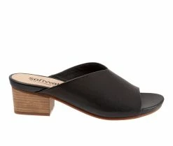 Budget 😍 Women's Softwalk Parker Mule 👠 Heels Black ⭐