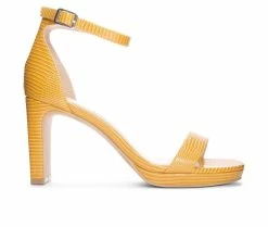 Brand new 🔥 Women's Chinese Laundry Tinie 👗 Dress 🩴 Sandals Yellow 🛒