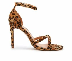 Deals ⭐ Women's Coconuts Inside Out 👗 Dress 🩴 Sandals Tan Leo 😍