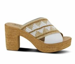Best deal ⌛ Women's SPRING STEP Tribeca 👗 Dress 🩴 Sandals White Multi 👏
