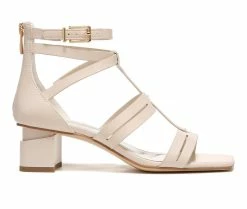 Cheapest 😉 Women's Franco Sarto Korie 👗 Dress 🩴 Sandals Panna White 🔥