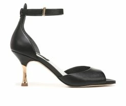 Best Sale 🛒 Women's Franco Sarto Rosie Pumps Black Leather ❤️