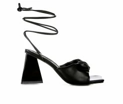 Cheapest 🎉 Women's London Rag Primavera 👗 Dress 🩴 Sandals Black 🧨