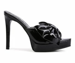 Deals 🥰 Women's London Rag My Time 👗 Dress 🩴 Sandals Black ❤️