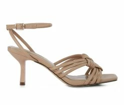 Brand new 😀 Women's London Rag Weekend Pick 👗 Dress 🩴 Sandals Camel 🔔