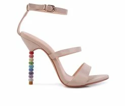 Brand new 🤩 Women's London Rag Lawsuit 👗 Dress 🩴 Sandals Beige 😀