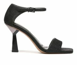 Flash Sale 🎉 Women's Franco Sarto Remedy 2 👗 Dress 🩴 Sandals Black 🔔