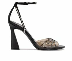Coupon 🌟 Women's Nine West Klass 👗 Dress 🩴 Sandals Black 🤩