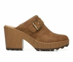 Flash Sale 🔔 Women's Dr. Scholls Wake Up Platform Block Heel Clog Honey 😉