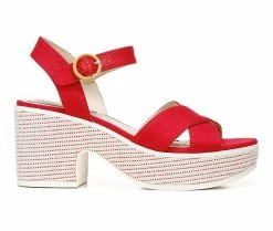 Best Pirce 😉 Women's LifeStride Peachy 👗 Dress 🩴 Sandals Fire Red 🎁