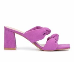 New 🤩 Women's Torgeis Flamingo 👗 Dress 🩴 Sandals Purple 🤩