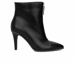 Outlet 🎉 Women's Fashion To Figure Rider Heeled Booties Black Wide 🎁