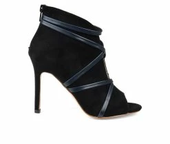 Best reviews of 🛒 Women's Journee Collection Samara Stiletto Peep Toe Booties Black 🤩