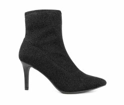 Budget 💯 Women's Jones NY Macee Heeled Booties Black 🧨