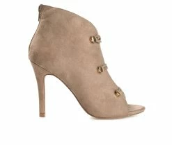 Best deal 😍 Women's Journee Collection Brecklin Stiletto Booties Beige 😉