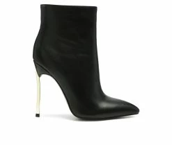 Best Sale 🥰 Women's London Rag Siren Stiletto Ankle Bootie Black ⌛
