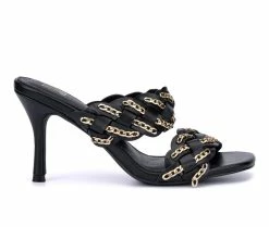 Top 10 🔥 Women's New York And Company Courtney 👗 Dress 🩴 Sandals Black 😀